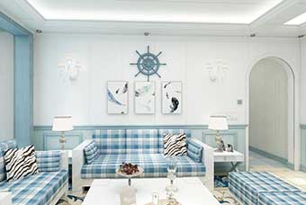 荆州地中海风格-客厅