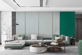 荆州轻奢风格-客厅