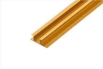 荆州航空纤维墙咔铝合金带灯中条（钛金氧化）